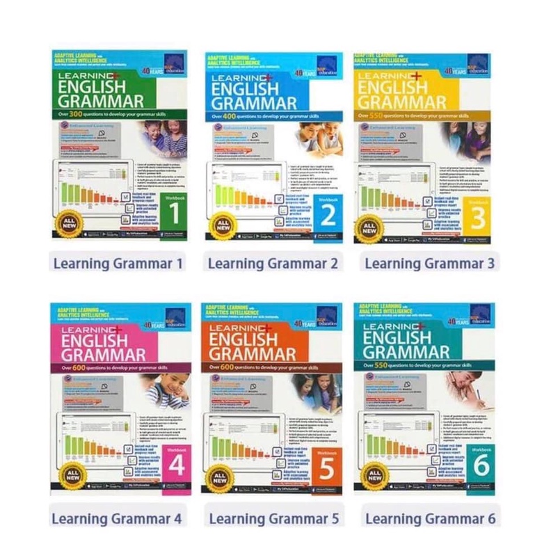 Learning English Grammar 6 cuốn