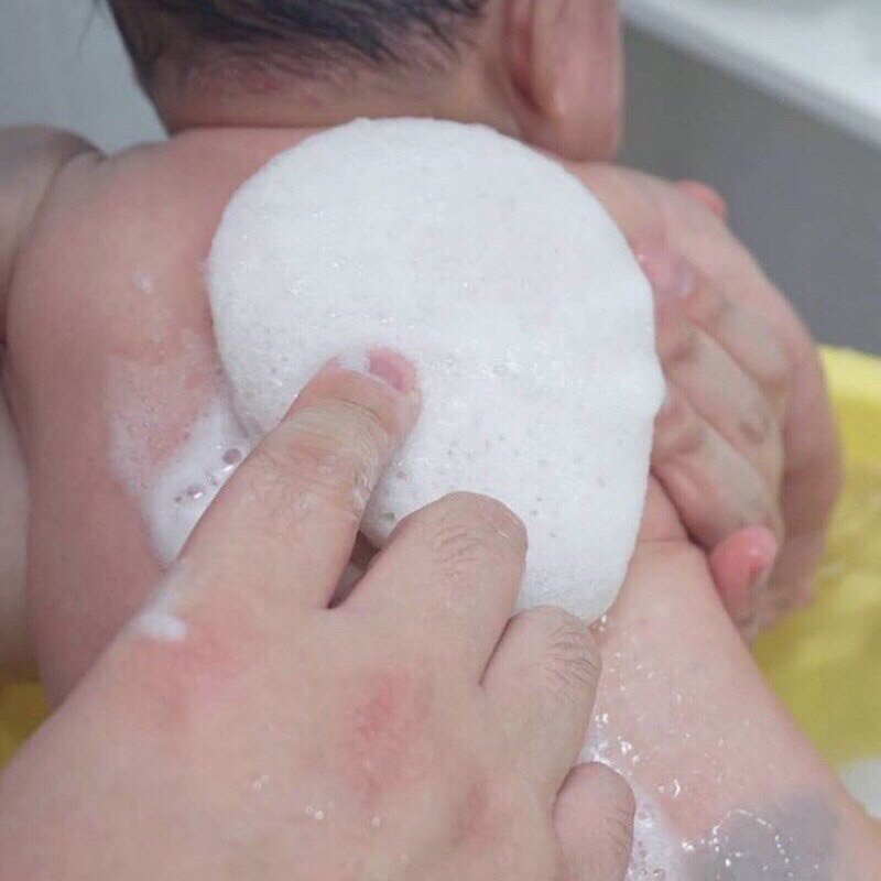 Bông tắm rửa mặt Murmur &amp; Meebee hữu cơ an toàn cho bé