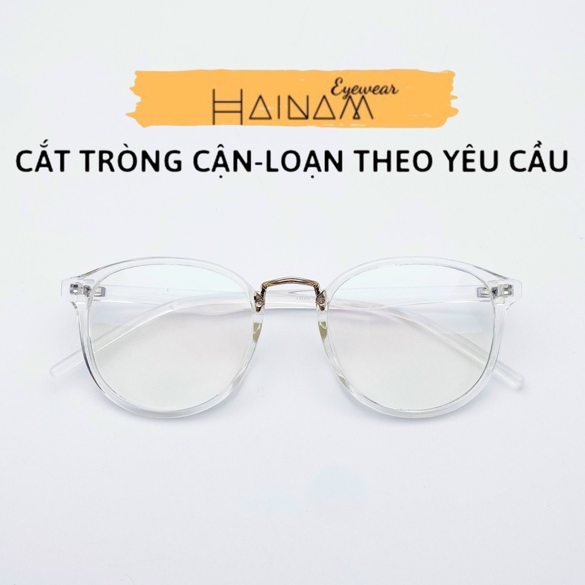 Gọng kính cận dẻo dáng tròn siêu nhẹ mã 209 dành cho nữ