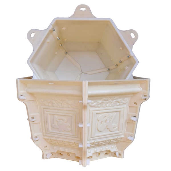 Khuôn Đúc Chậu Xi Măng Lục Giác 38 Phúc - Lộc - Thọ - Sen - Tết - Tài