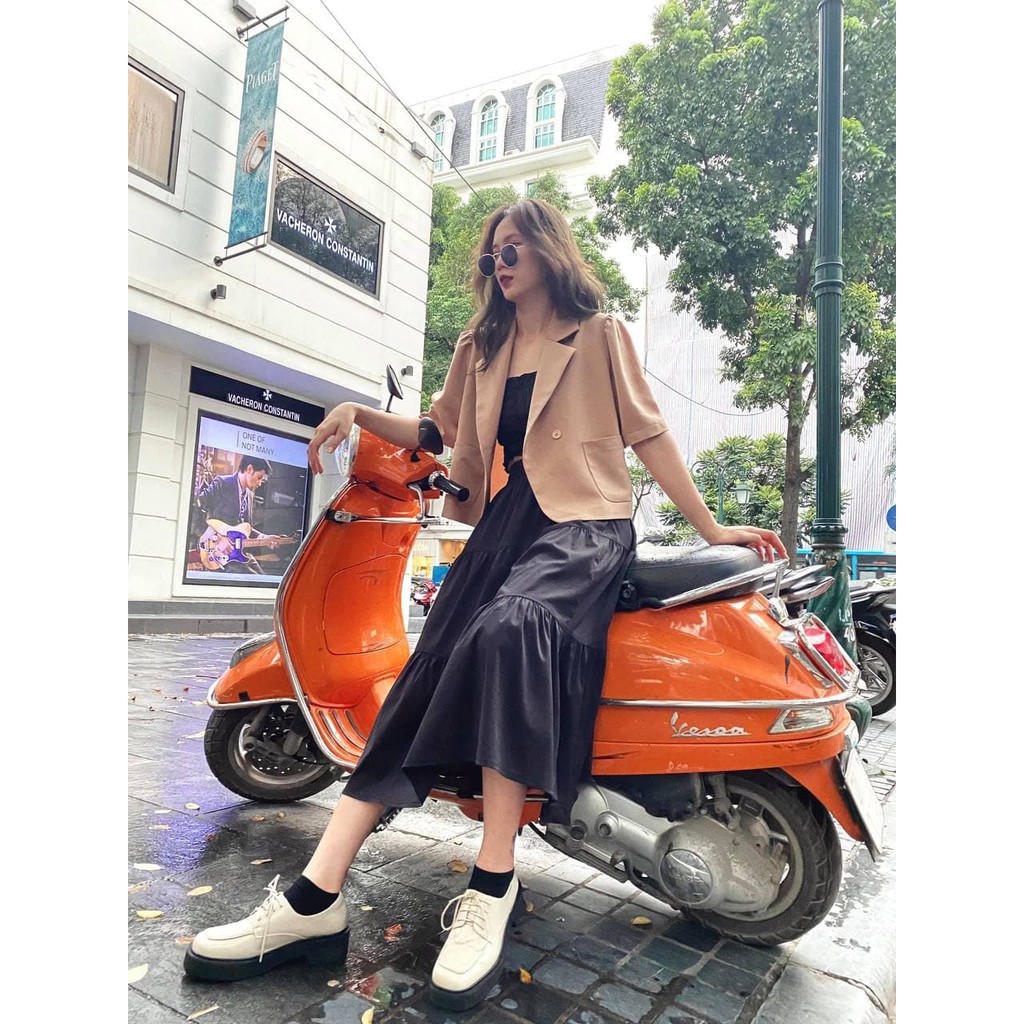 Áo Vest Tay Lửng Phom Suông Trẻ Trung (NUDE) | BigBuy360 - bigbuy360.vn