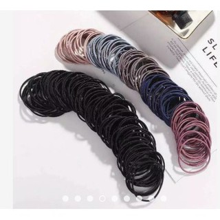 Sét 100 chun buộc tóc các màu