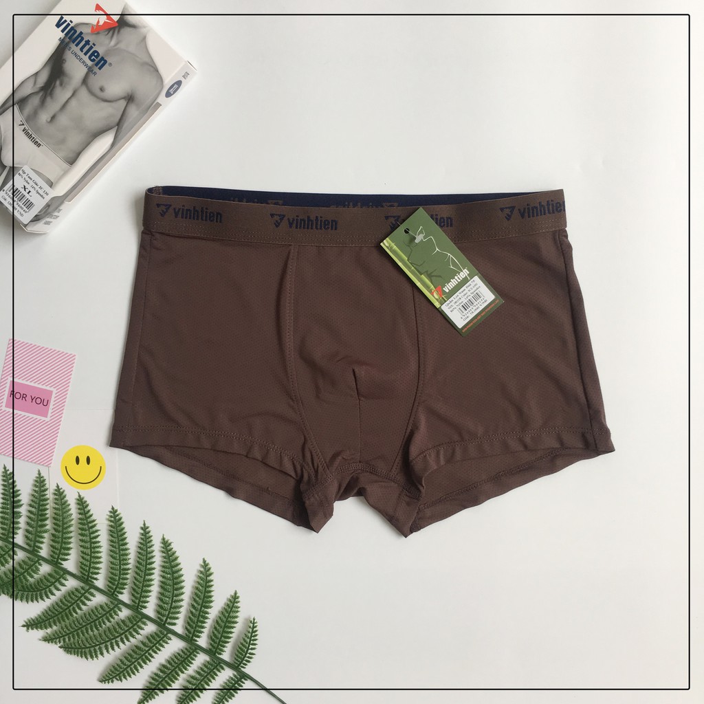 Quần lót đùi nam Nylon thông hơi Vĩnh Tiến 85 - Hộp 2 chiếc