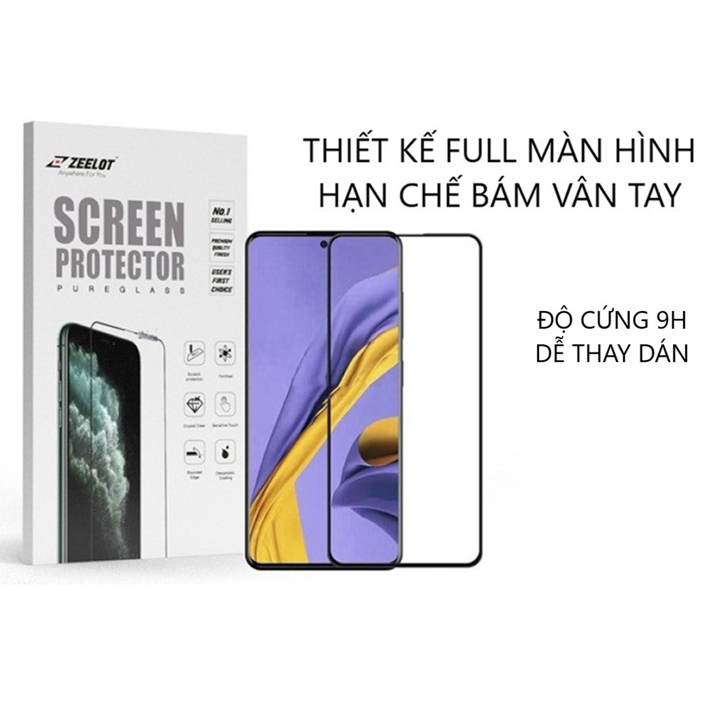 Dán cường lực Samsung Galaxy A52/A51 5G Zeelot - Hàng Chính Hãng