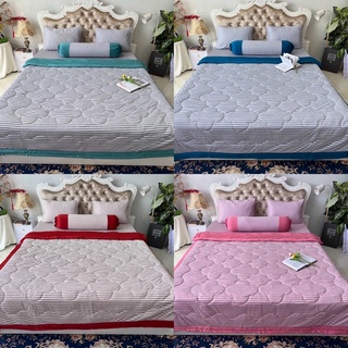 Bộ drap thun hàn quốc mẫu kẻ sọc phối siêu xinh style hàn quốc