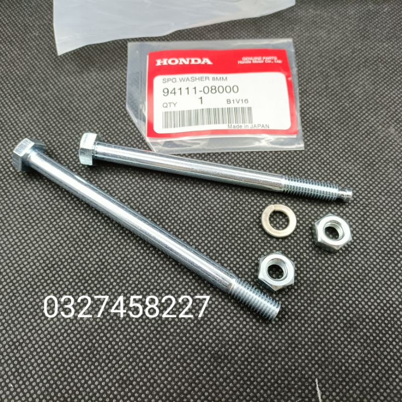 Cặp ốc bắt treo máy, động cơ xe DREAM. .. zin Honda. bu lông 8mm