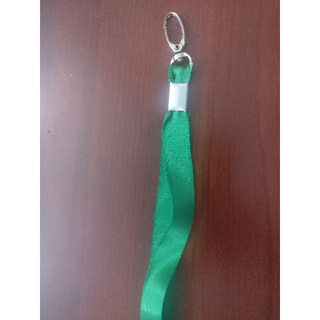 Dây đeo thẻ lụa 1cm móc giọt lệ