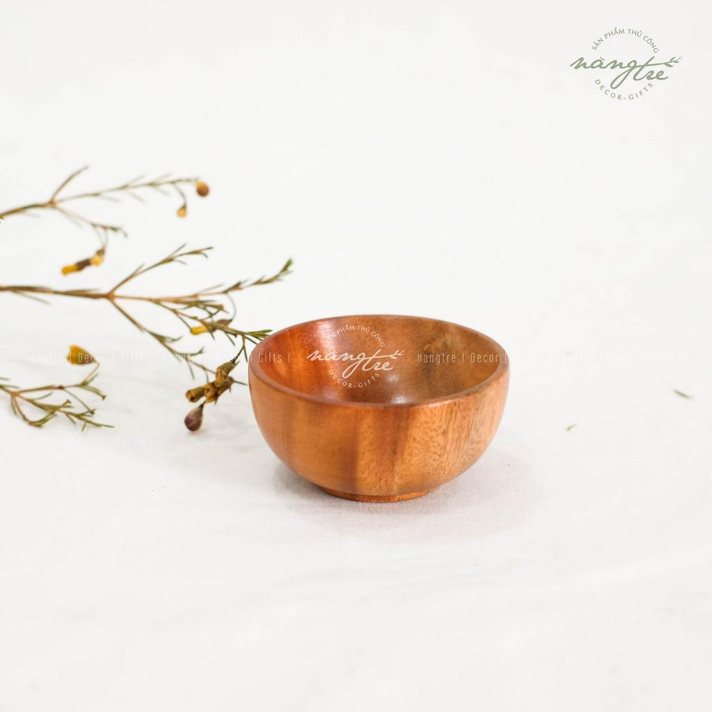 CHÉN GỖ BÁT GỖ MINI -CHÉN CHẤM GIA VỊ - HÀNG VN