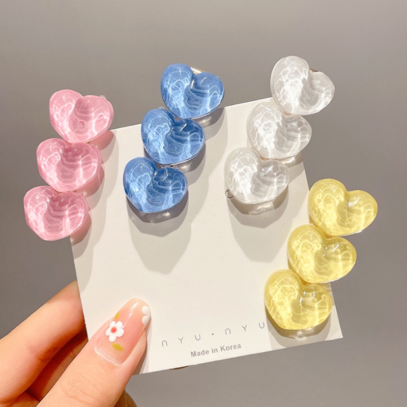 Kẹp Tóc Hình Trái Tim Dễ Thương Phong Cách Hàn Quốc