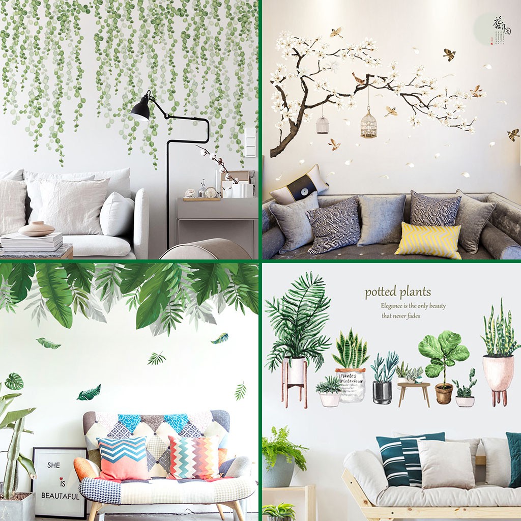 🌿🌿 Decal dán tường, tranh dán tường, tranh trang trí decor phòng nhiều mẫu lựa chọn - Mẫu 2