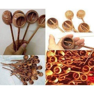 Gáo dừa múc rượu tròn
