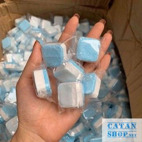 Hộp 12 Viên sủi tẩy lồng máy giặt diệt khuẩn và tẩy chất cặn chất lượng cao GD361-TayLG