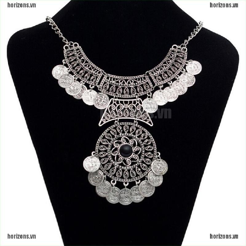 Vòng cổ Mặt Đồng Xu Phong Cách Bohemian Thời Trang Cho Nữ