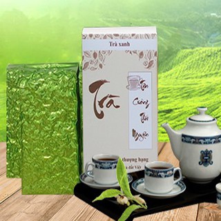 Hộp Trà Thái Nguyên Tân Cương Biếu Tặng 200g, Thanh Xuân Bình An Phú Quý