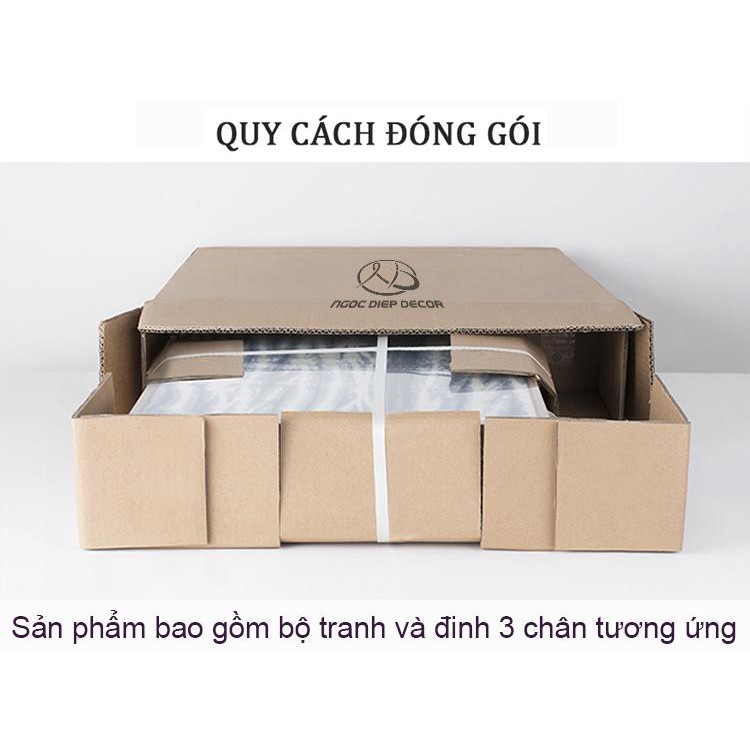 Tranh ghép bộ treo tường Mã đáo JM_002- Tranh đồng hồ 3D