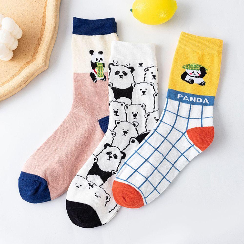 Vớ Thể Thao Mềm Mại Hình Gấu Trúc Dễ Thương Cho Nữ