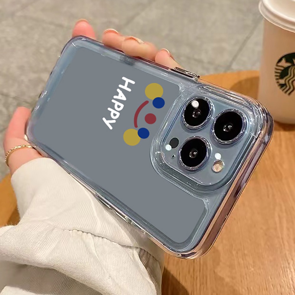 Ốp Điện Thoại Mềm Trong Suốt Viền Vuông In Hình Mặt Cười Cho iPhone 13 11 12 Pro Max X XR XS Max 7 8 Plus SE 2020 2022