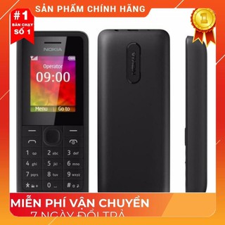Điện Thoại Nokia 106 1 Sim Bảo hành 12 Tháng - Nokia Giá Rẻ - Phụ Kiện : Máy , Sạc, Pin