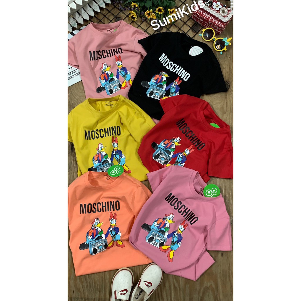 ĐẦM SUÔNG MOSCHINO SUMIKID CHO BÉ MÀU ĐỎ * đồ đôi mẹ và bé * thời trang Sumikid