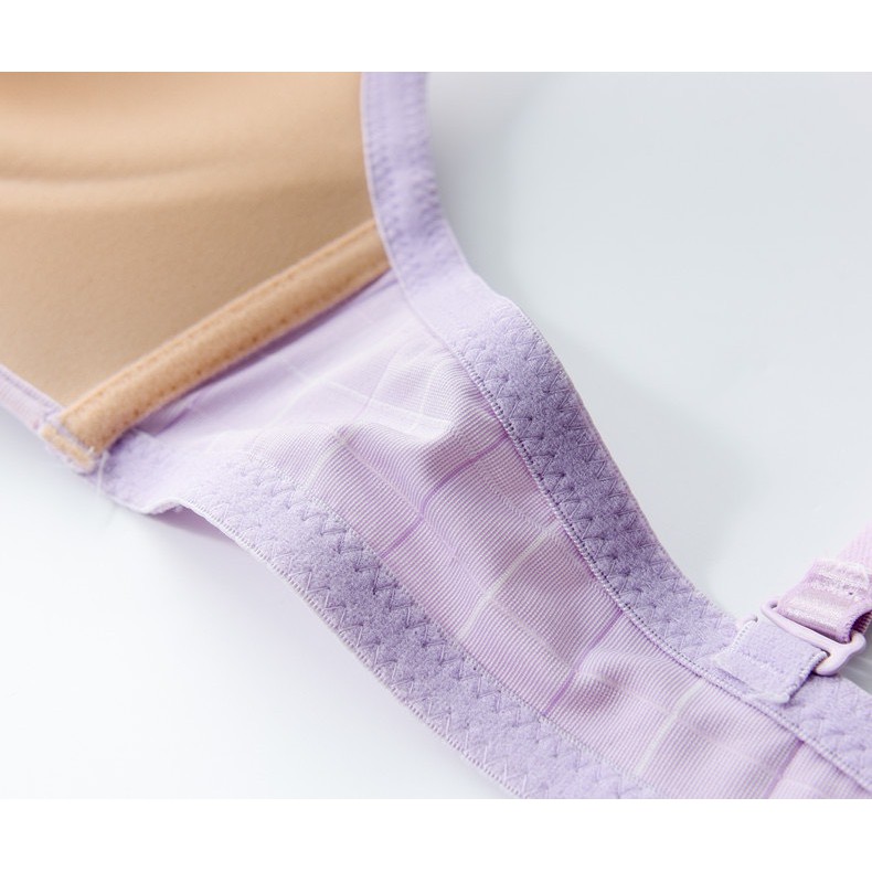 Áo Lót Nữ Nâng Ngực - Áo Ngực Nữ đúc su kẻ không gọng ôm ngực AL07 | BigBuy360 - bigbuy360.vn