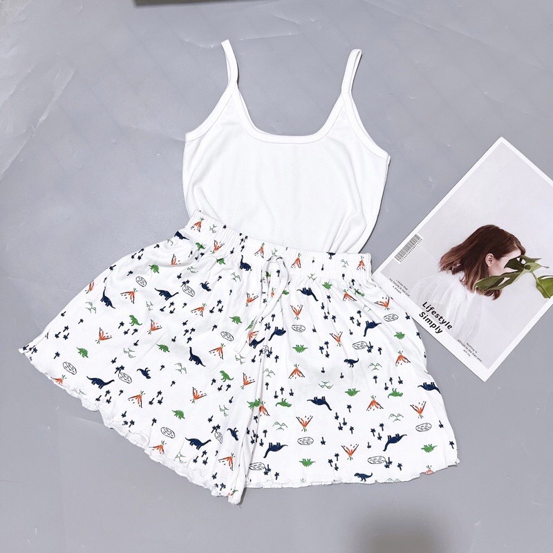 Quần đùi short nữ THE MEI 1992 cao cấp - Quần sooc nữ mặc ở nhà cotton mát lạnh siêu xinh hình ngộ nghĩnh | BigBuy360 - bigbuy360.vn