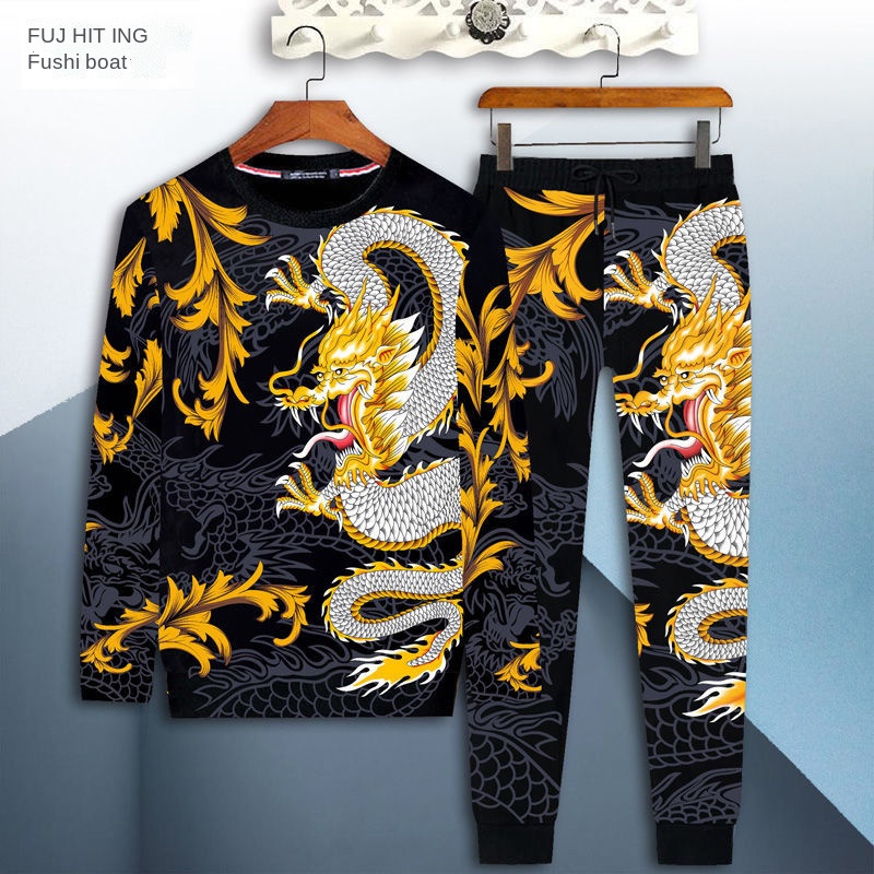 Bộ đồ thể thao thiết kế mới năng động thời trang theo phong cách trung hoa dành cho nam