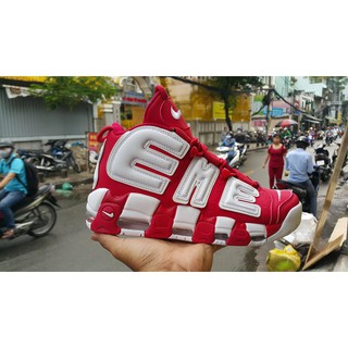 Giày Uptempo Đỏ Trắng (Ảnh thật shop chụp 100%)