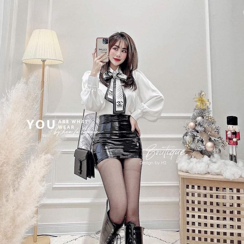 [Mã WASKT410K giảm 10K đơn 50K] (Hàng Mới Về) Áo sơ mi lụa trắng tay bồng - 1810 | BigBuy360 - bigbuy360.vn