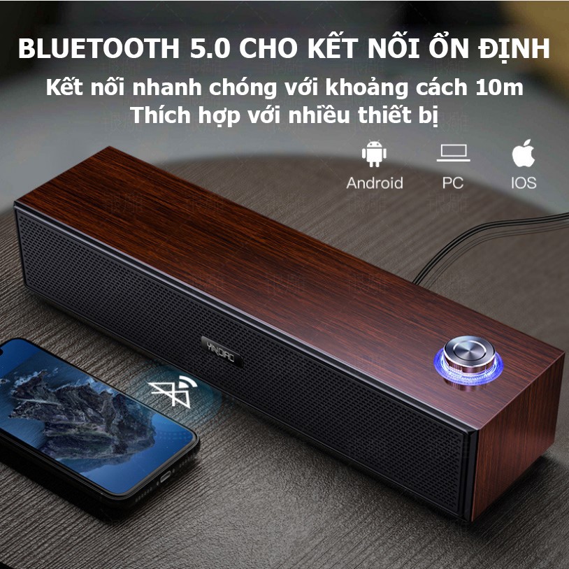 Loa bluetooth A36 không dây- có dây, âm thanh chân thực, thiết kế sang trọng phù hợp với không gian trong nhà