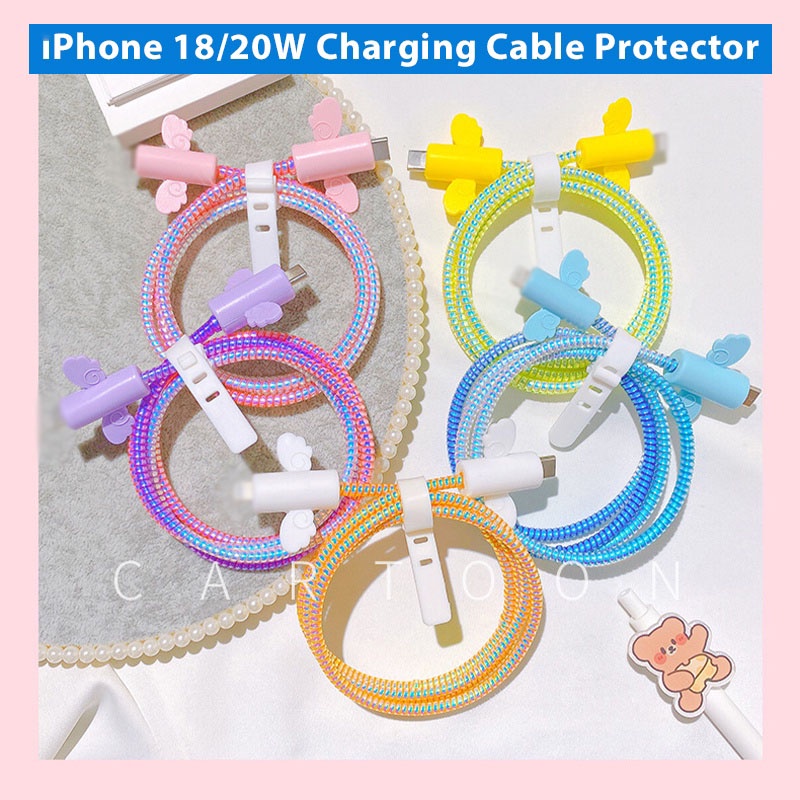 Dụng cụ bảo vệ đầu cáp và dây cáp sạc cho điện thoại compatible for iPhone 18/20W