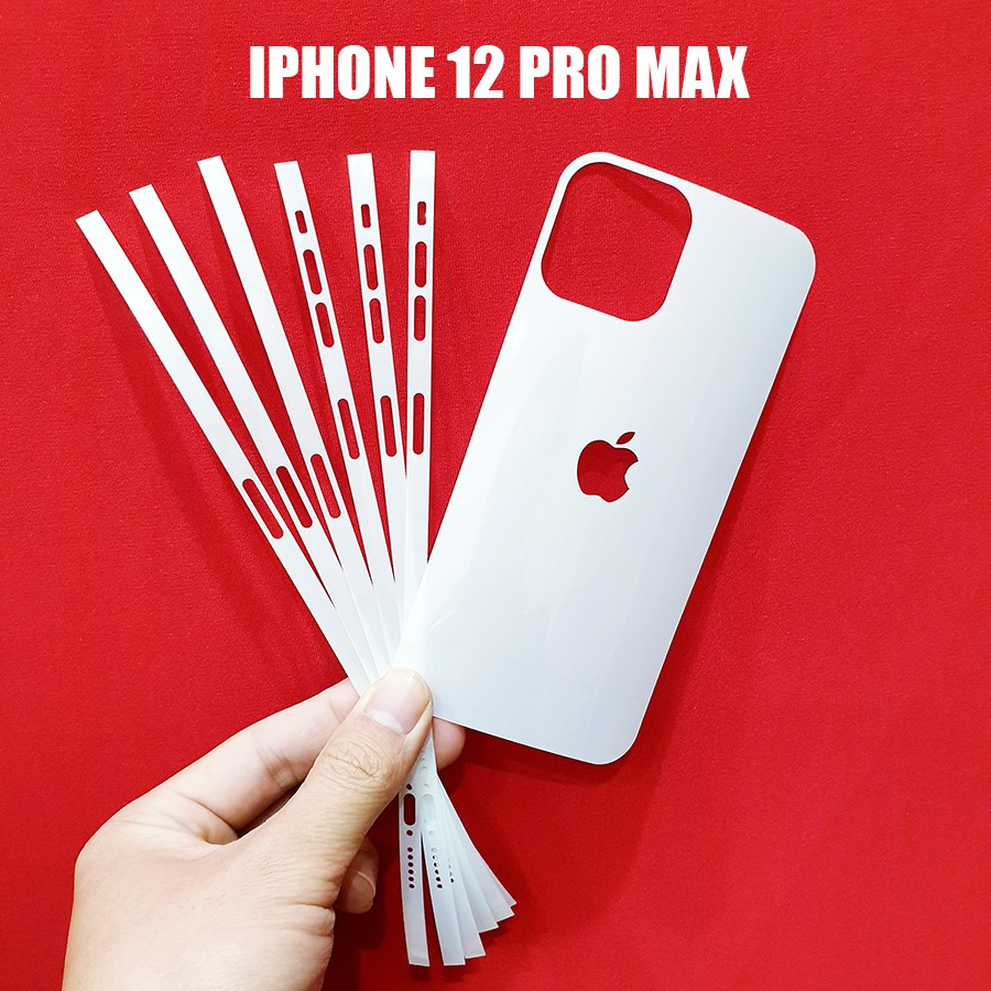 Dán lưng dán viền Iphone 12 Pro Max (PPF 3 lớp cao cấp)