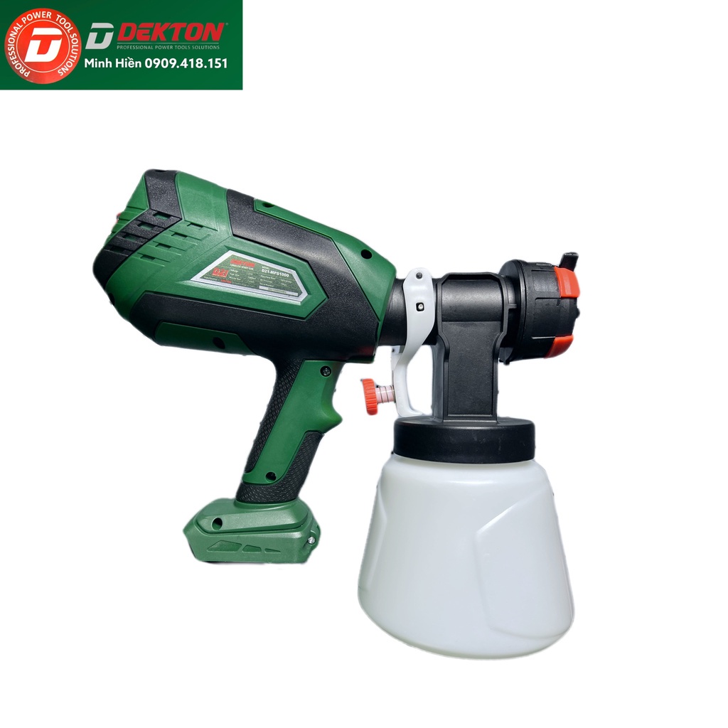 NSV Máy Phun Sơn 1000Ml Dekton / D21-MPS1000 / Dùng Pin D21