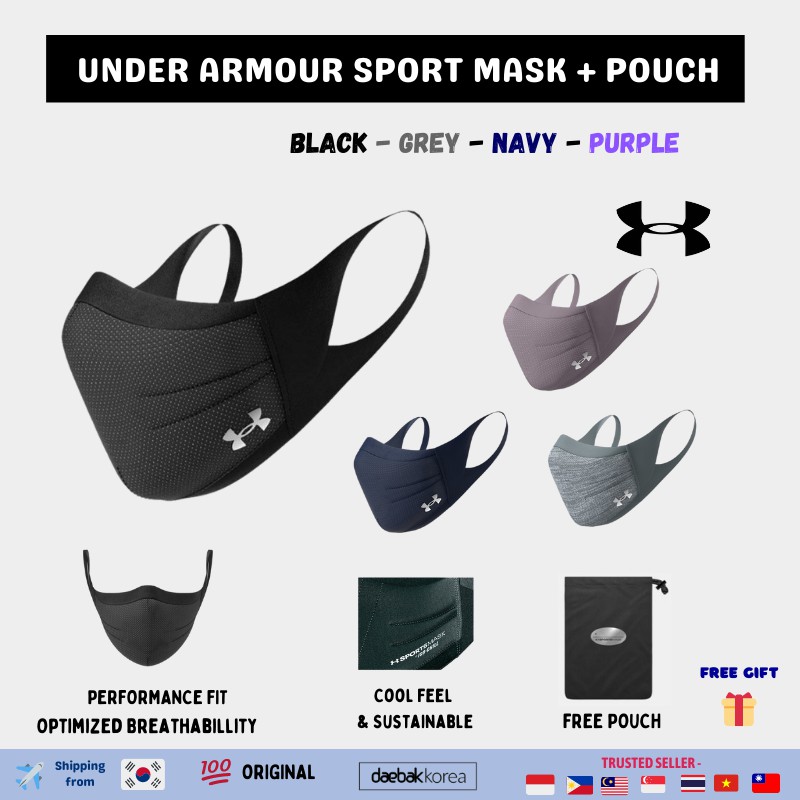 Khẩu Trang Thể Thao Chính Hãng UNDER ARMOUR Có Túi Đựng Sử Dụng Tiện Lợi | BigBuy360 - bigbuy360.vn