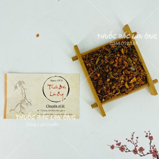 Hạt dành dành tạo màu 500g ( Hạt chi tử khô, vàng, đẹp)