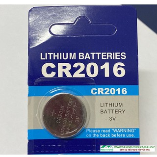 Pin Cúc Áo CR2016 Lithium Battery 3V, Vỉ 5 viên Sử Dụng Cho Các Thiết Bị Điện Tử