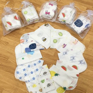 Khăn Sữa Cho Bé Sơ Sinh (Set 10) Khăn Sữa Aden