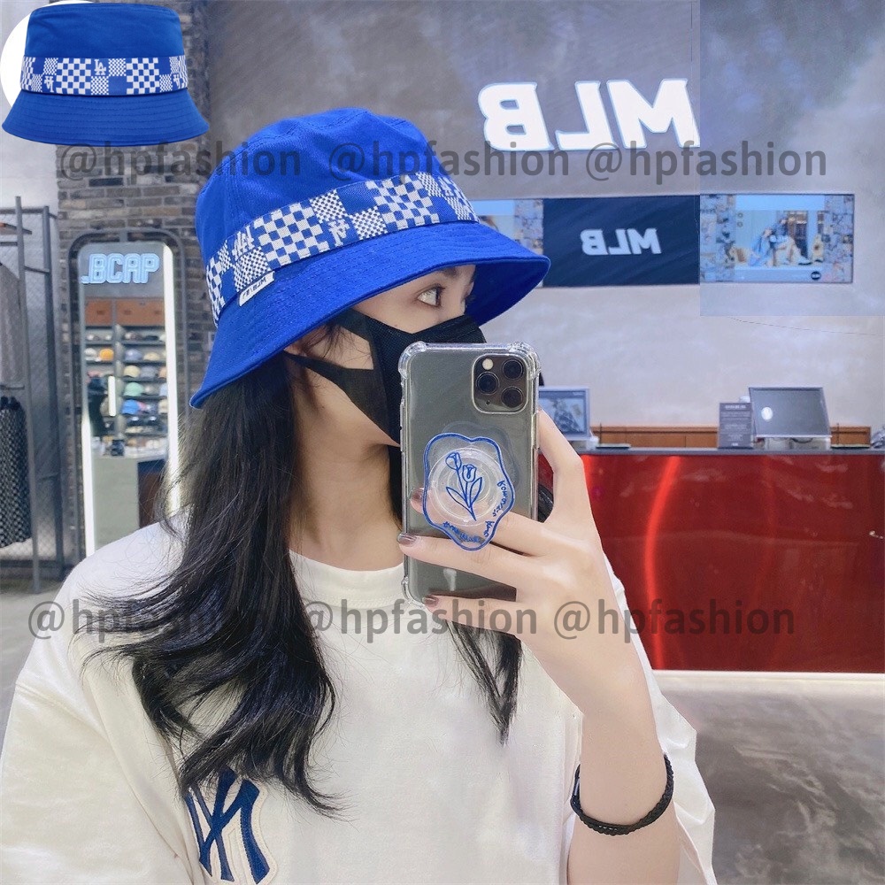 Mũ bucket vành cụp ❤️ Nón tai bèo thêu LA Full Tem Mác chất kaki cao cấp form unisex nam nữ N82 - Happy Style