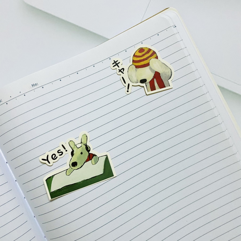 Sticker Animated Gaspard et Lisa dán trang trí laptop, máy tính bỏ túi, vali, điện thoại, đàn,...