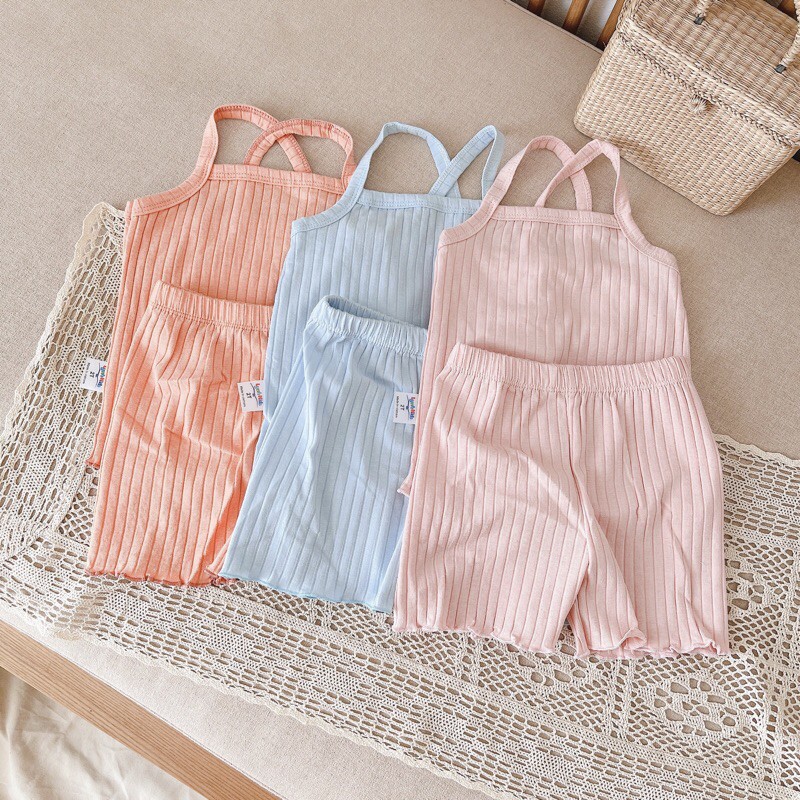 SET 3 BỘ HAI DÂY ĐAN LƯNG 100% COTTON XUẤT NHẬT BÉ GÁI