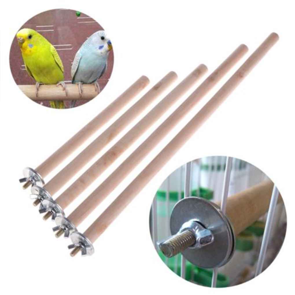 Giá đỡ đứng bằng gỗ hình cành cây treo lồng chim vẹt
