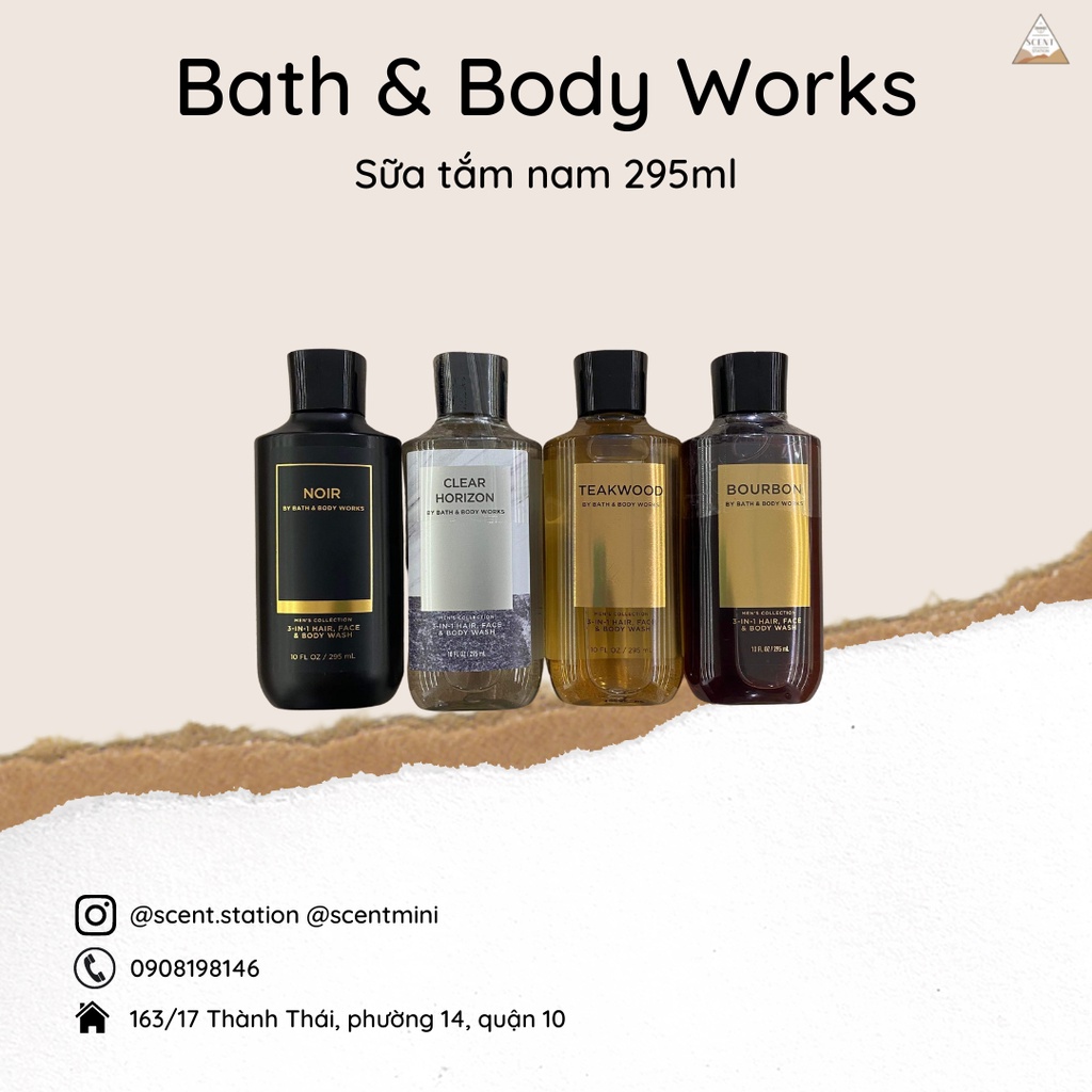Sữa tắm gội toàn thân nam Bath & Body Works 295ml