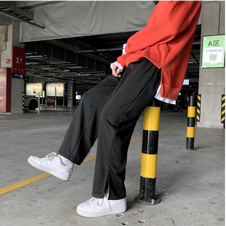 😆 LOẠI TỐT - GIÁ SỈ 😆 Quần dài ống đứng XẺ TÀ thời trang TÂY ÂU năng động, QUẦN NAM NỮ ỐNG XUÔNG GẤU CÓ NÚT BÓ | BigBuy360 - bigbuy360.vn