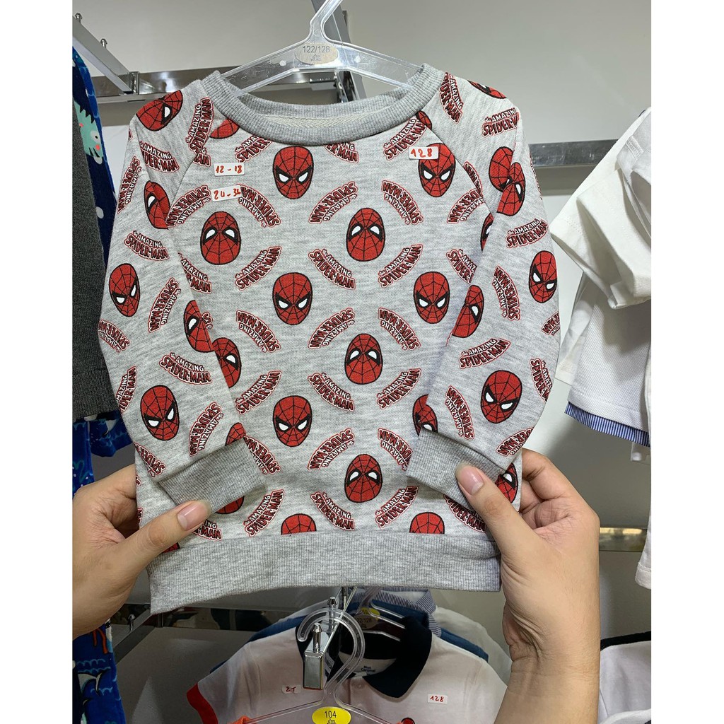 Áo nỉ Primark chuột Mickey và Spideman