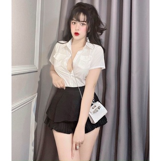 SƠ MI NỮ TÚI NGỰC CHẤT LỤA MỊN 40-55kg