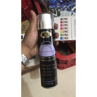 Sơn xịt Bosny mạ Chrome, Inox