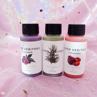 Chai 30ml - Sữa rửa mặt rau củ thải độc Super vegitoks cleanser Wonder bath
