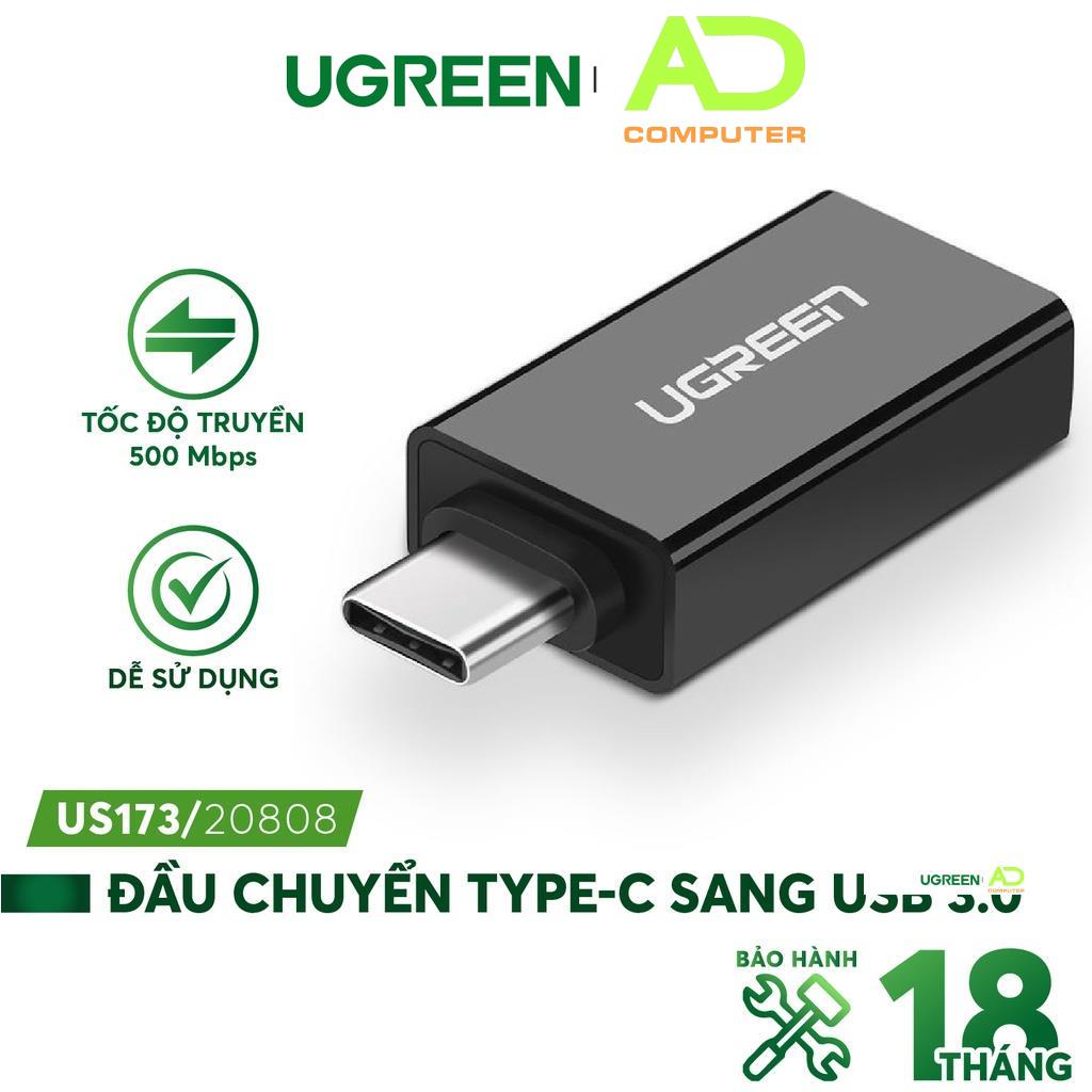 Cáp sạc và truyền dữ liệu UGREEN US165 2 in 1 dòng tối đa 2.4A, giao diện + Micro USB