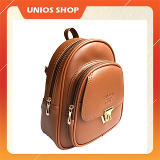 Balo nữ - balo thời trang - balo da uniosbl09 nhiều ngăn chống nước