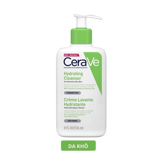 Sữa rửa mặt cerave dịu nhẹ cho da dầu và da nhạy cảm