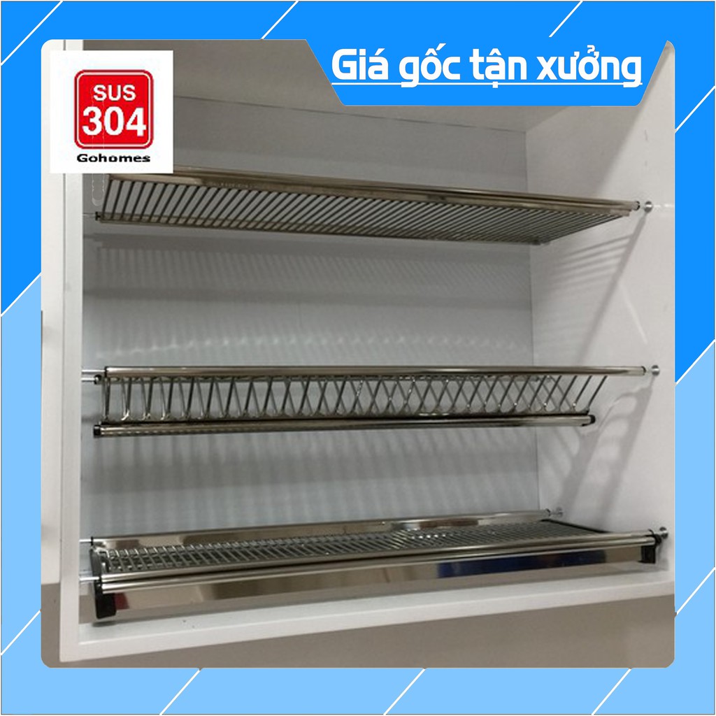 [GIÁ SỐC] Giá úp bát đĩa tủ bếp INOX 304 Chính Hãng - BẢO HÀNH 10 Năm